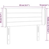  Uzglavlje s ušima plavo 83x16x78/88 cm od tkanine | shoptok.hr