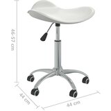 vidaXL Salonski stolček belo umetno usnje | Shoptok.si