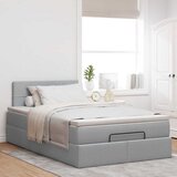  Otomanski krevet s madracem svjetlosivi 120x190 cm tkanine | shoptok.hr