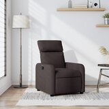  Naslonjač od tkanine tamnosmeđi | shoptok.hr