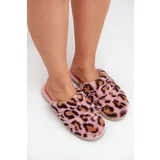 Inblu Furry Women's Slippers Leopard