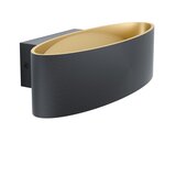 Eglo Maccacari zidna/1, led, 10w, 1100lm, crno/zlatna | ePonuda.com