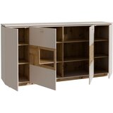 Hom`in komoda, barve hrasta, peščene barve | Shoptok.si