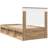  Krevetna konstrukcija Umjetnička hrastovina 90 x 190 cm | shoptok.hr