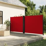 vidaXL Zložljiva stranska tenda rdeča 160x1200 cm | Shoptok.si