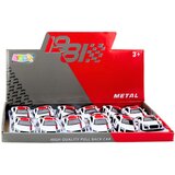 SPORTS Car Metal Pull Back Lights Sounds White 1:43 | Shoptok.si