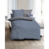 Kaeppel posteljnina 140/200 cm saten siva, svetlo modra | Shoptok.si
