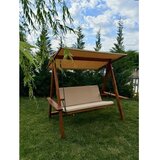  baštenska ljuljaška riva 2100, 210x120x190 cm, krem | ePonuda.com