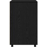  Cabinet s policom s kotačem Crni hrast 60 x 48 x 74.5 cm | shoptok.hr