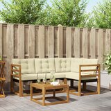  Set vanjskih sofa 5 kom. Prirodna i krem | shoptok.hr