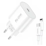 Hitri polnilec 1x USB PD 3.0 EU39 + USB C na Lightning, (20628105)
