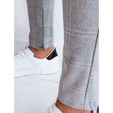 DStreet Light Grey Men's Casual Plaid Trousers | shoptok.hr