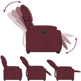  Električni naslanjač s funkcijo vstajanja vinsko rdeč | Shoptok.si