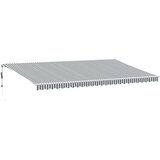 Tenda na automatsko uvlačenje antracit i bijela 600 x 350 cm | shoptok.hr
