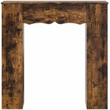  Okvir za kamin Dimljeni hrast 102 x 20 x 102 cm | shoptok.hr