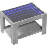  Stolić za kavu LED siva boja betona 73x53x45 cm drveni | shoptok.hr