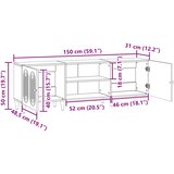 TV ormar Dimljeni hrast 150 x 31 x 50 cm Konstruirano drvo | shoptok.hr
