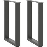  Noge za blagovaonski stol U-oblik 2 kom antracit 50 x (72-73) cm čelik | Eponuda.com