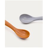 Kave Home Svetlo modre/oranžne plastične/silikonske otroške žličke v kompletu 2 ks Lili – | Shoptok.si