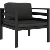 SOFA za jednu osobu s jastucima aluminijska antracit | shoptok.hr