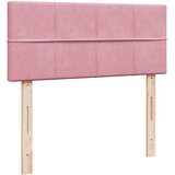  s oprugama i madracem ružičasti 120 x 190 cm baršunasti | shoptok.hr