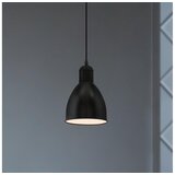 Eglo viseča svetilka priddy (60 w, premer: 15 cm, višina: 110 cm, E27, črna) | Shoptok.si