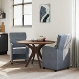  Blagovačke stolice s kotačima 2 pcs Tamno siva 58 x 65 x 98 cm | Eponuda.ba