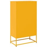 vidaXL Highboard Gorčično rumena 68x39x123 cm Jeklo | Shoptok.si