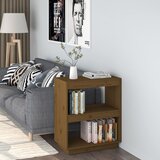 vidaXL knjižna omara medeno rjava 60x35x71 cm trdna borovina Cene