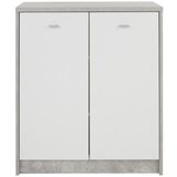 Mömax komoda 4-you new, siva, bela | Shoptok.si
