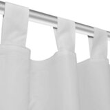  2 kom Bijela Mikro-satenska Zavjesa s Tregerima 140 x 175 cm | shoptok.hr