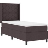  LED Box Spring Krevet Tamno smeđa 90 x 190 cm tkanina | shoptok.hr
