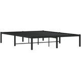 Metalni okvir za krevet crni 140x200 cm | Shoptok.si
