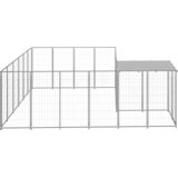  Kavez za pse srebrni 8,47 m² čelični | shoptok.hr