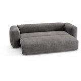 Micadoni Siva žametna raztegljiva sedežna garnitura 264 cm Martina – | Shoptok.si