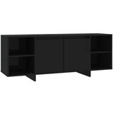 Furnova TV omarica črna 130x35x50 cm iverna plošča, (21924332) | Shoptok.si