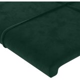  Uzglavlje tamnozeleno 90x5x118/128 cm baršunasto | shoptok.hr