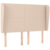  Uzglavlje s ušima boja cappuccina 147x23x118/128cm umjetna koža | shoptok.hr