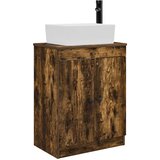 vidaXL Kopalniška omarica s pomivalnikom Dimljen hrast 54 x 35 x 83 cm, (5000245548) | Shoptok.si