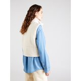 Only Prsluk 'ONLSANDRA' bež siva | shoptok.hr