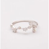Fenzy srebrn prstan z okrasnimi diamanti, Art498 - škorpijon, srebrna barva | Shoptok.si