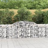 vidaXL obokane gabion košare 8 kosov 300x30x80/100 cm cinkano železo | Shoptok.si