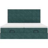 vidaXL Otomanski posteljni okvir z vzmetnicami zelen 180x200cm žamet, (21610974) | Shoptok.si