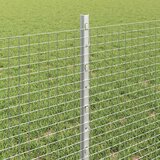  Zatvorena žičana ograda s postovima 25 x 0,6 m Pocinčani čelik | shoptok.hr