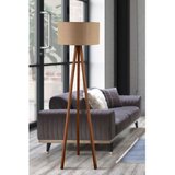 Opviq bež lampa sa drvenim telom | Eponuda.com