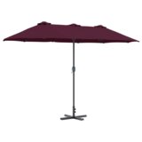  Vrtni suncobran Bordo crvena 380 x 196 x 235 cm | shoptok.hr