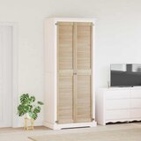 vidaXL Vrata omare 2 pcs Naravna 140.5 x 2.1 x 49.5 cm Trdna borovina | Shoptok.si