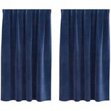  Zavjese za zamračivanje 2 pcs Tamno plava 140 x 175 cm Baršun | shoptok.hr