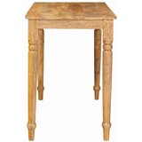 vidaXL Klubska miza Rjava 100 x 55 x 77 cm trden mangov les | Shoptok.si