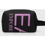 Ea7 Emporio Armani Kozmetična torbica črna barva